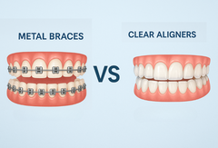 How Do Transparent Braces Compare to Metal Braces for Teens & Adults?