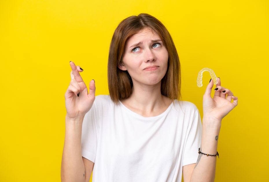 Retainer discoloration caused by food and drinks