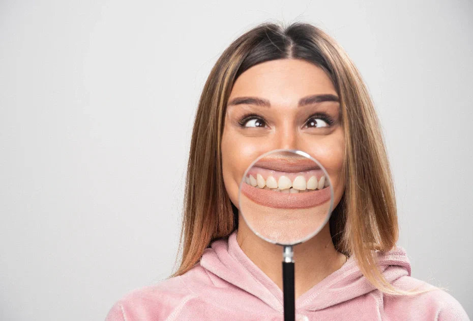 Crowded teeth affecting dental alignment and hygiene